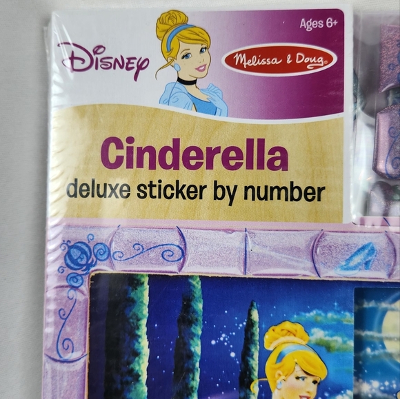 Lot Disney Cinderella/Minnie By Number 100+ Sparkle Gem Stickers Sealed New - Picture 9 of 12